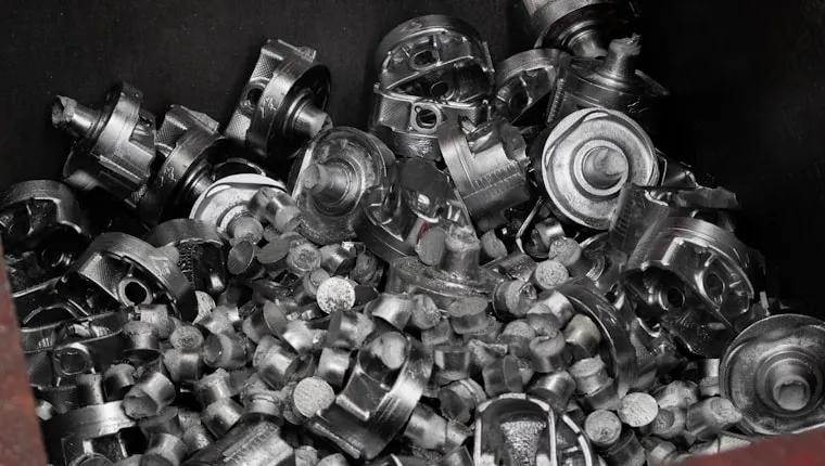 Assorted precision machined metal components